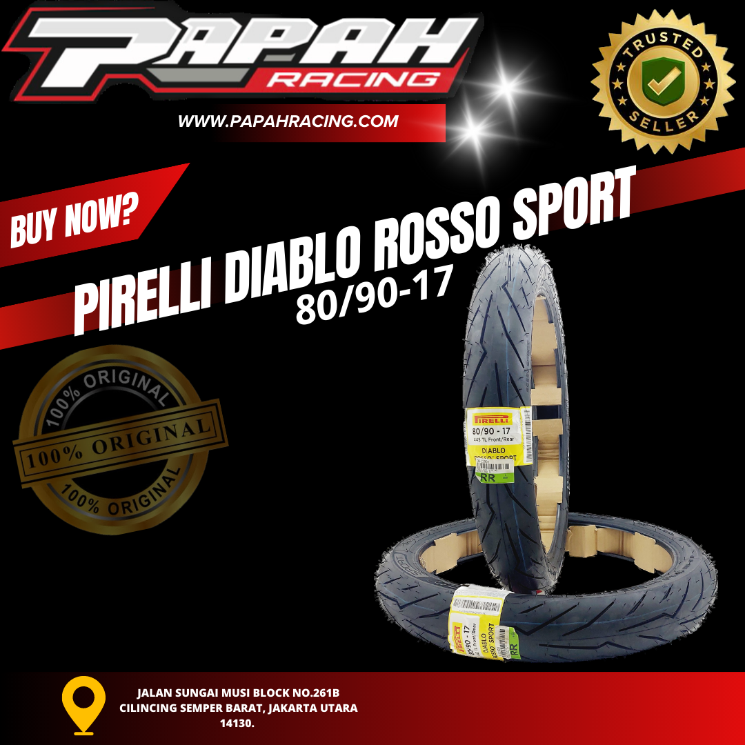 BAN PIRELLI DIABLO ROSSO SPORT 80/90-17
